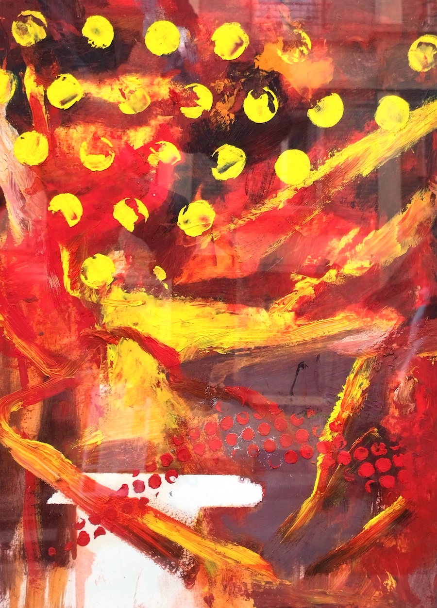 Burhan Kum, “The Scab I”, 2025, Oil on paper, 37 x 28 cm