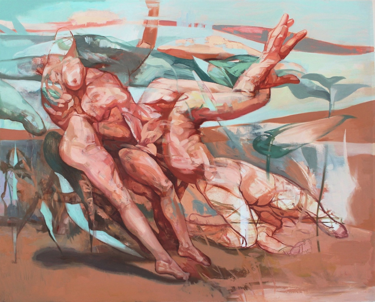 Sema Maşkılı, Each Withering One Was Leaving Its Shadow on the Ground, 2025, Oil on canvas, 81x100cm