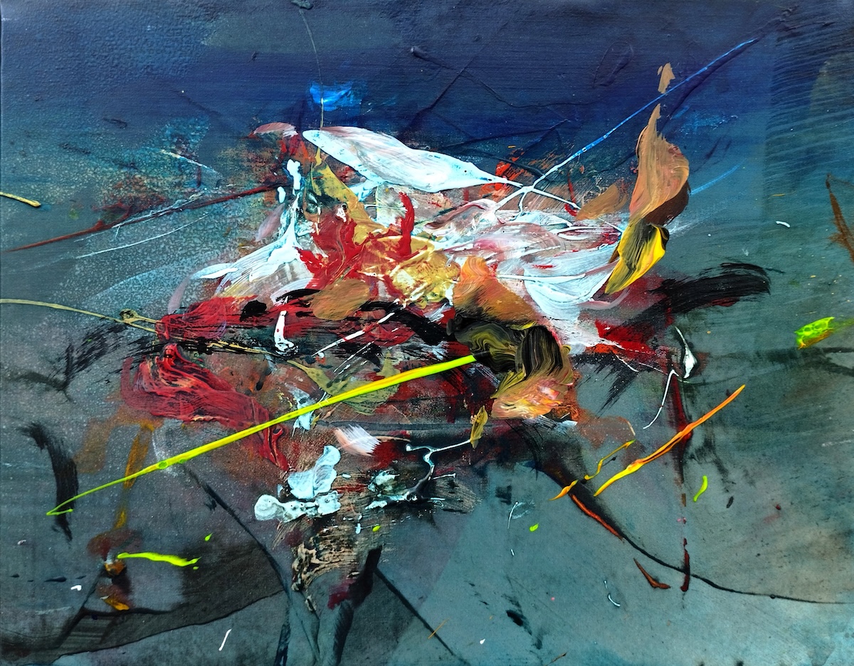 Şevket Sönmez, Angels series, 2025, Acrylic on canvas, 30 x 30 cm.