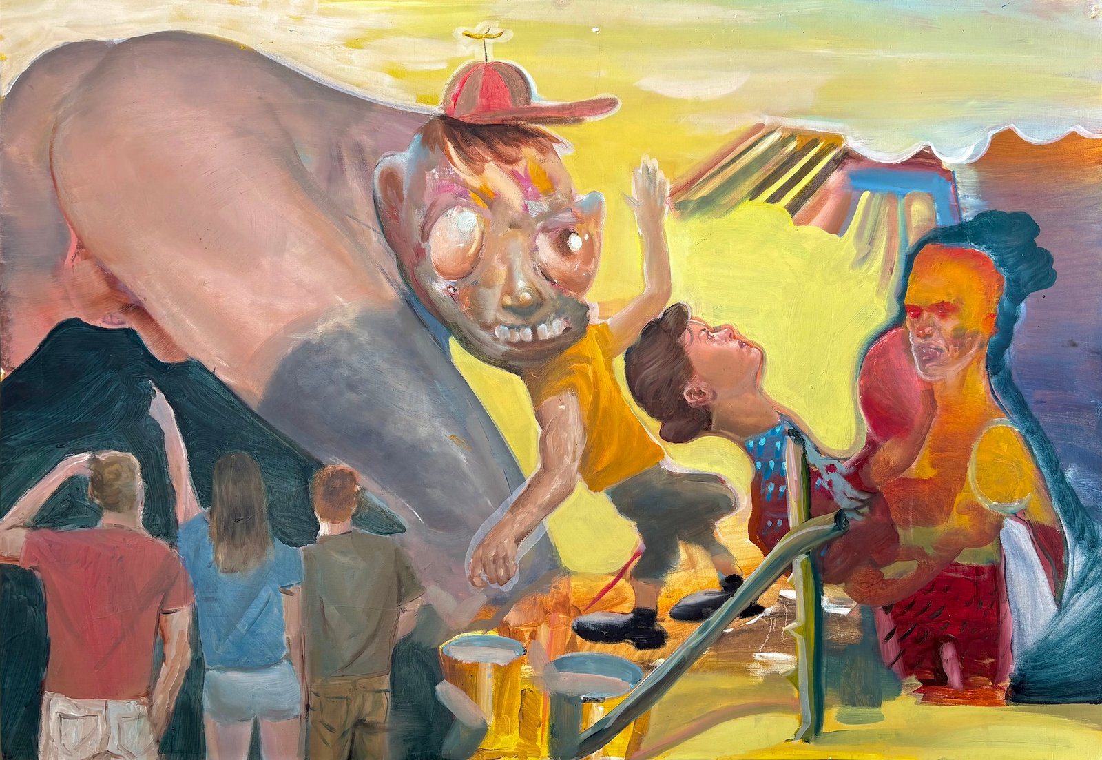 Cemile Çolak — Untitled, 2025, Oil on paper, 70 x 100 cm